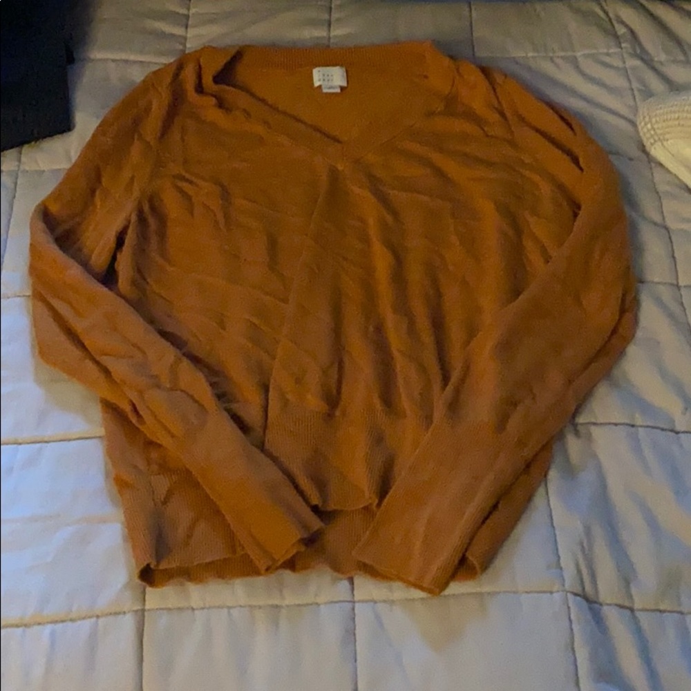 Mustard colored a new day top